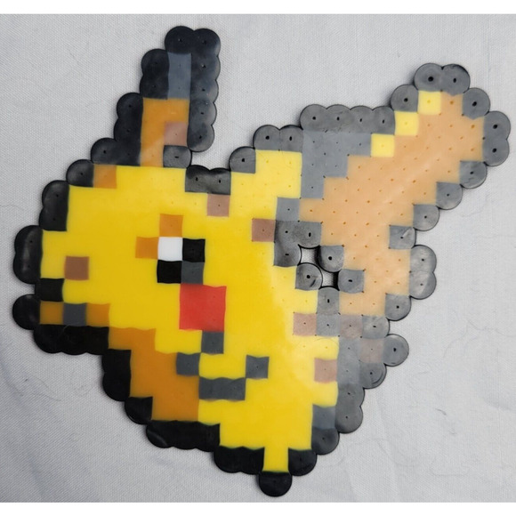 Pikachu Menu Icon Pokemon Perler Bead Pixel Art - Picture 1 of 2